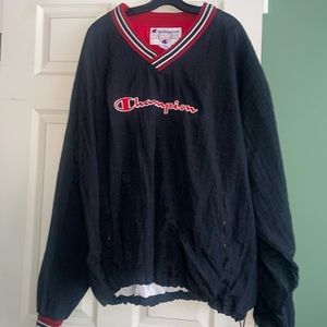 Champion embroidered men’s XXL men’s drawstring pullover zip pockets